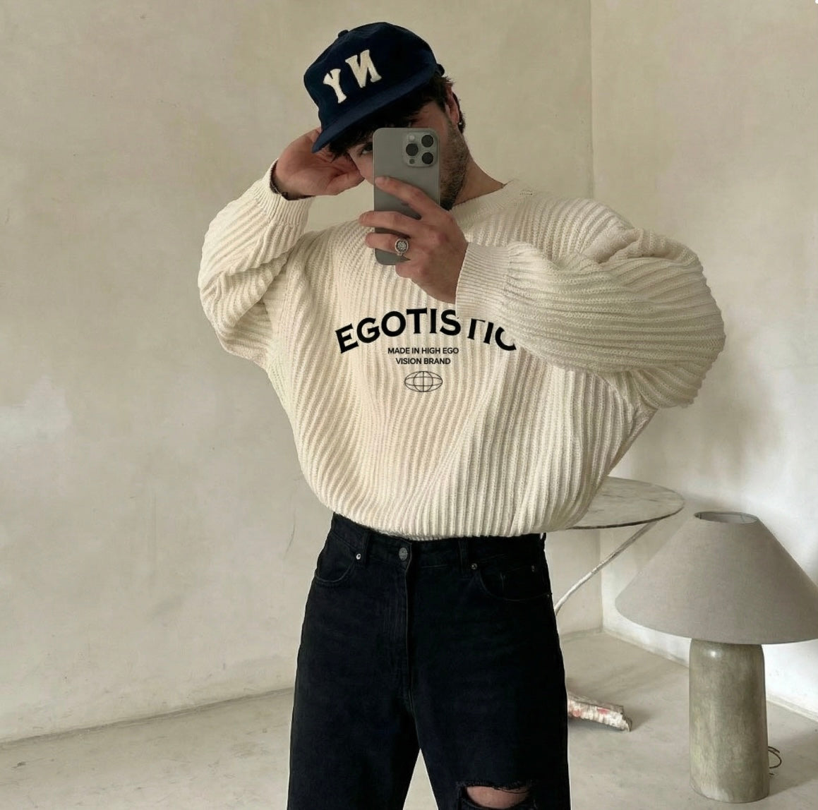 EGOTISTIC EMBROIDED SWEATSHIRT