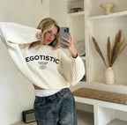EGOTISTIC EMBROIDED SWEATSHIRT