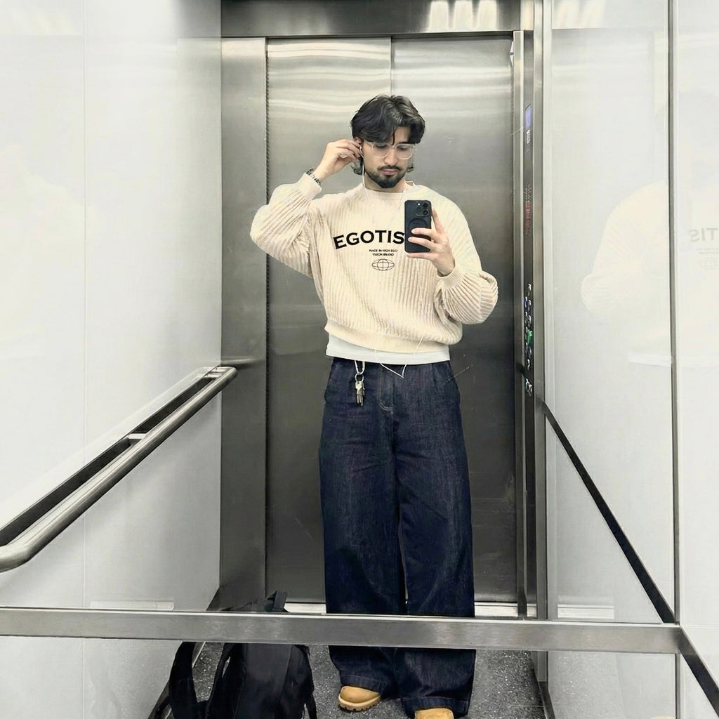 EGOTISTIC EMBROIDED SWEATSHIRT