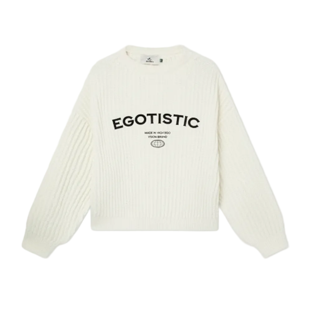 EGOTISTIC EMBROIDED SWEATSHIRT