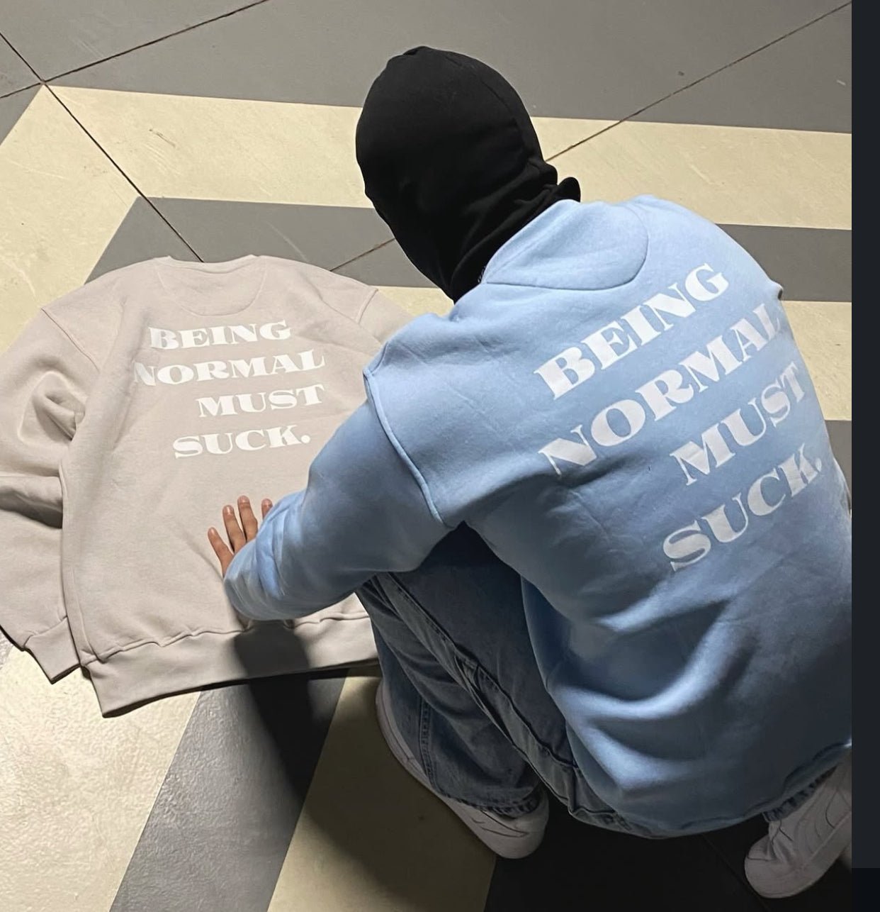 sweatshirt blue - HEVN