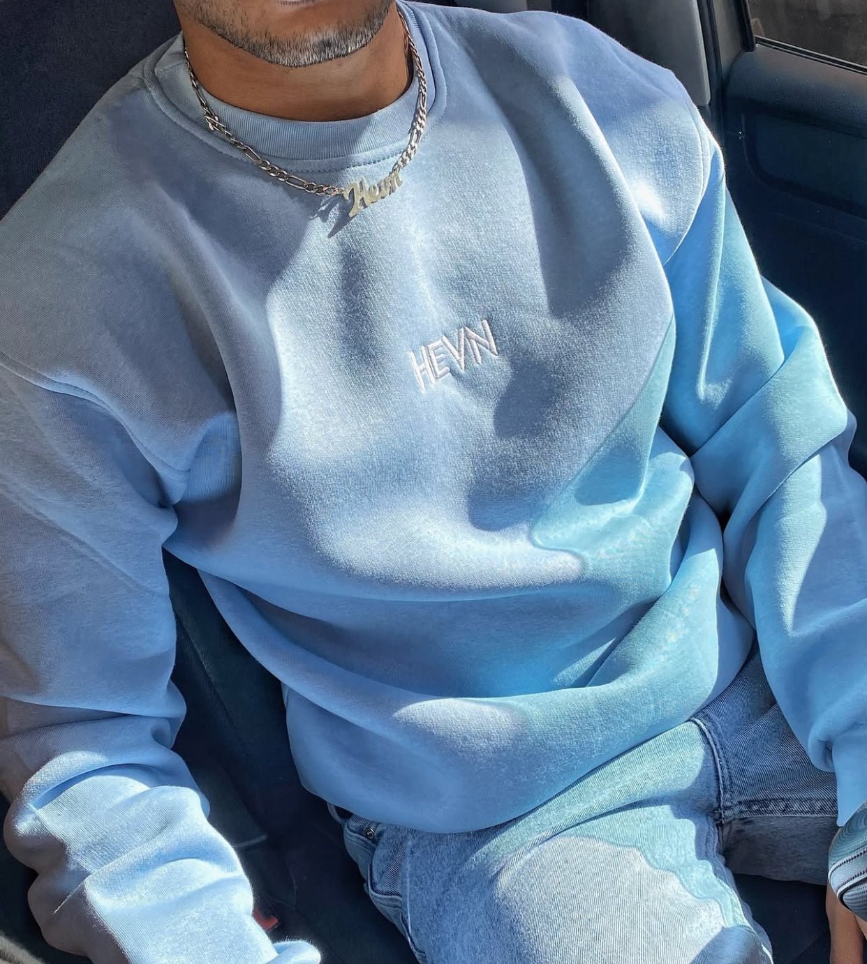 sweatshirt blue - HEVN