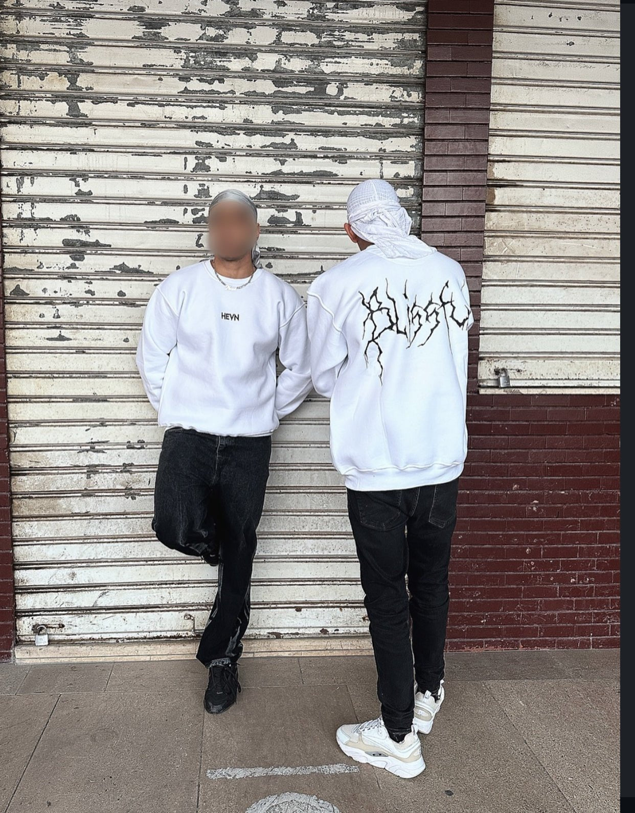 sweatshirt white - HEVN